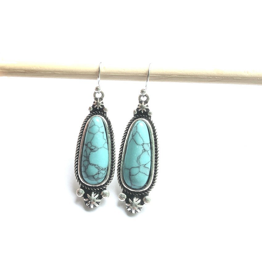 Turquoise Vintage Statement Earrings - product image 7