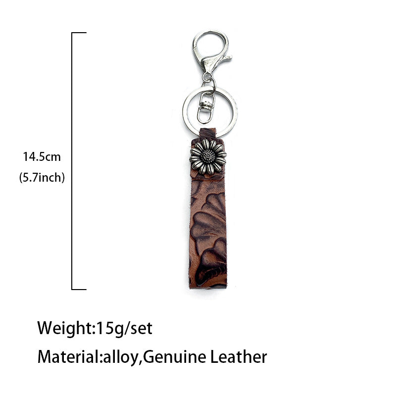 Western Turquoise Vintage Cross Leather Necklace - product image 4
