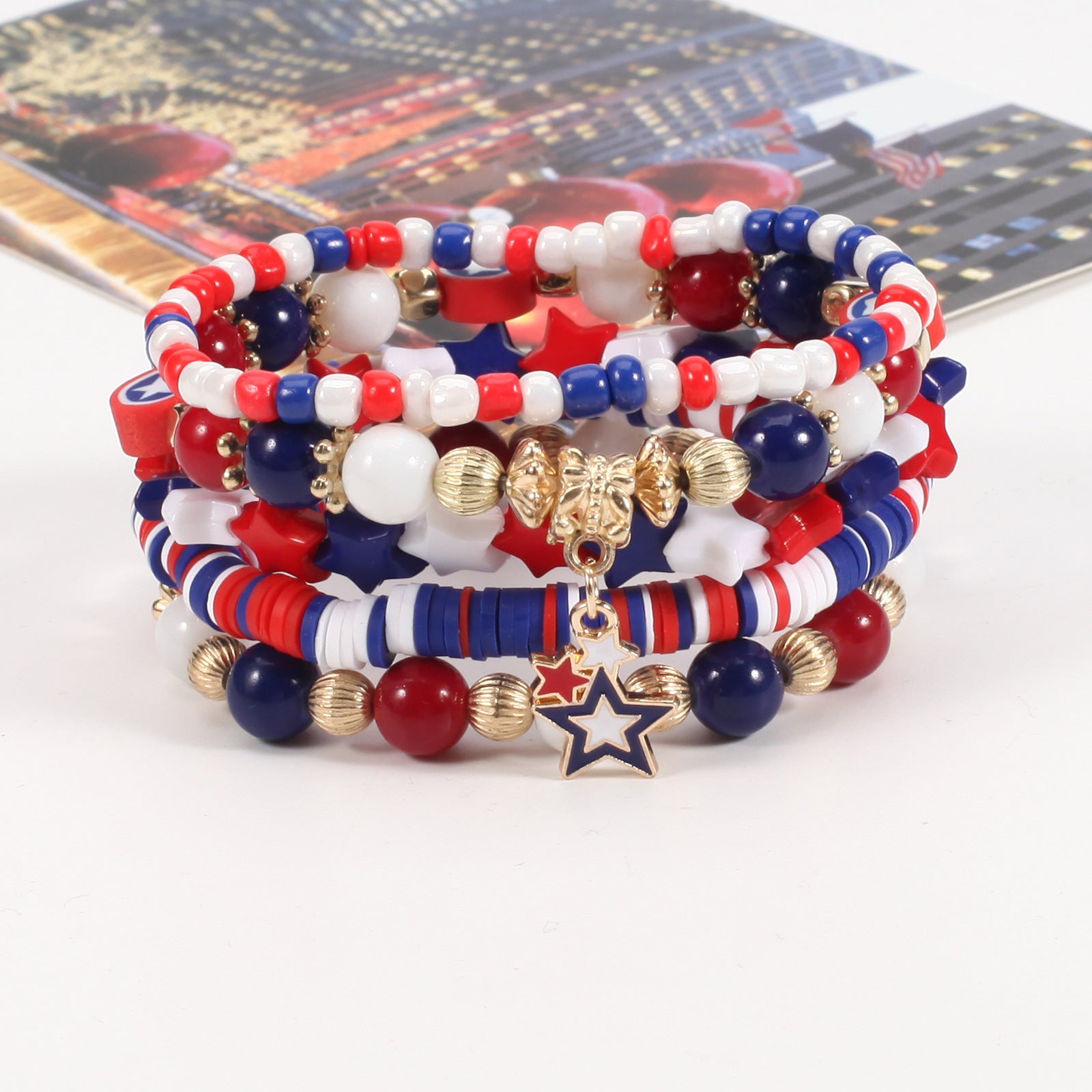 Flag Beaded Crystal Bracelet - product image 40