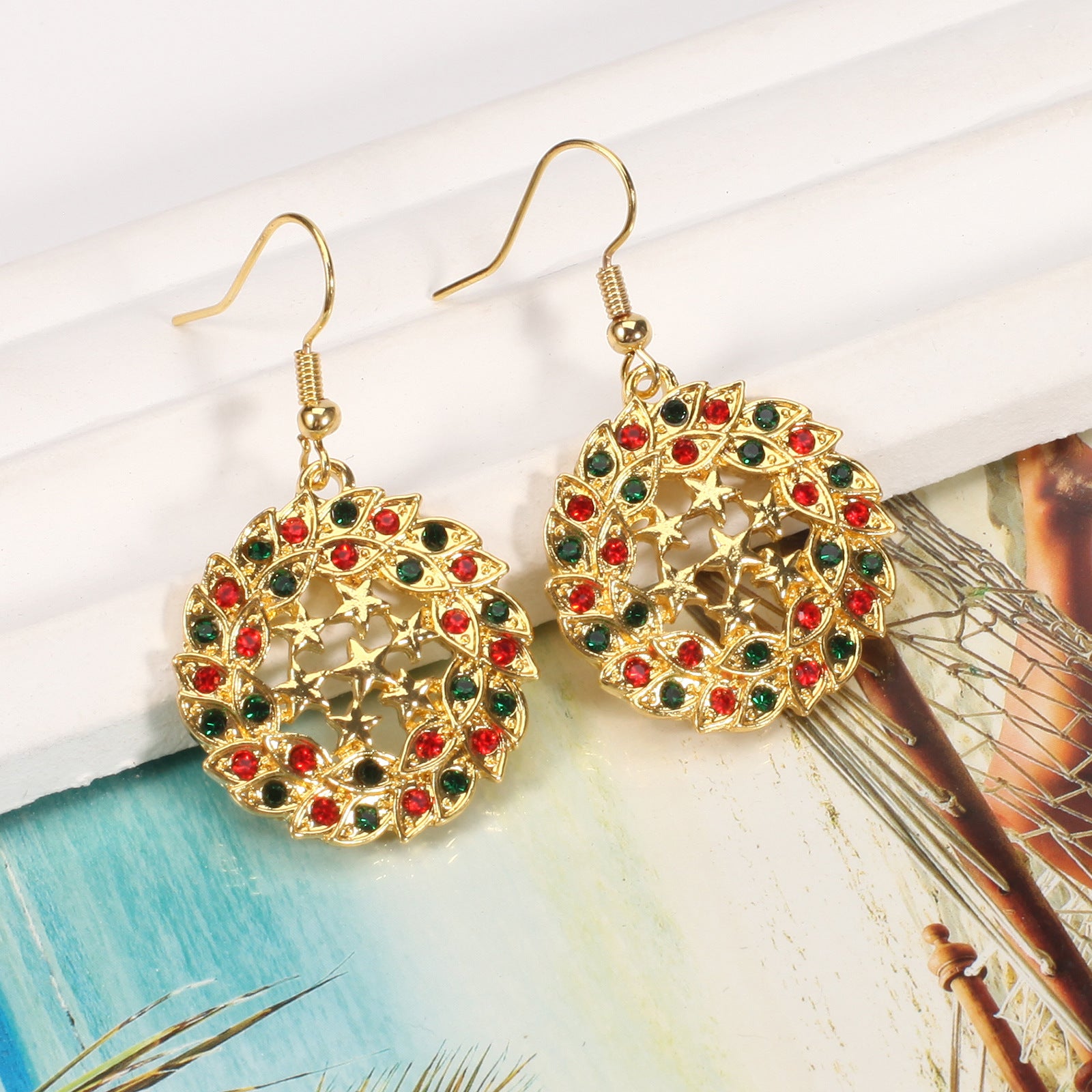 Christmas Earrings - Snowflake - Candy Cane - Reindeer Antler Party Earrings - product image 26