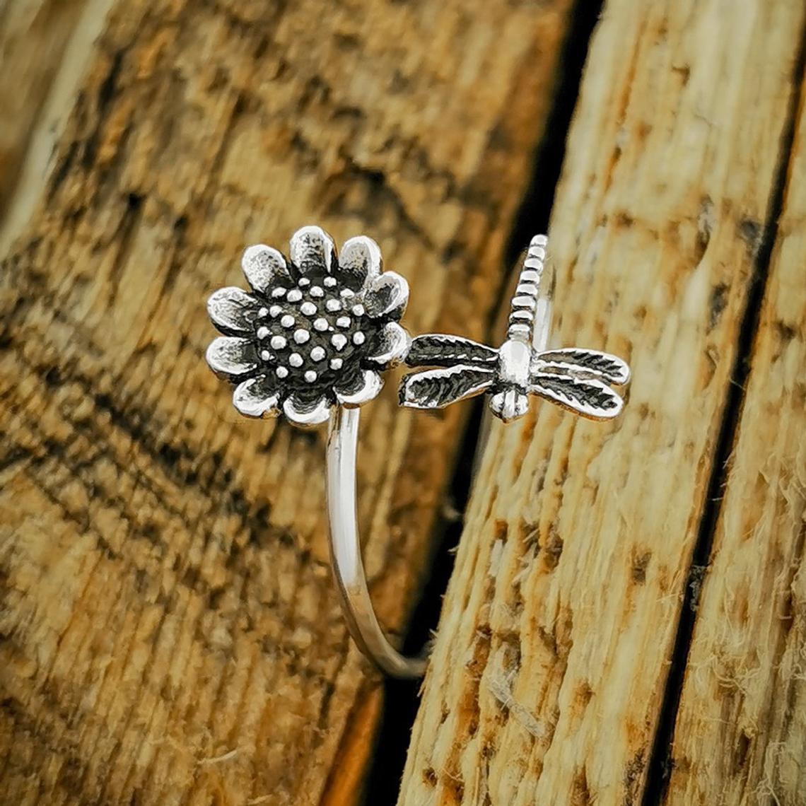 Floral Cross Ring for Women - product image 2