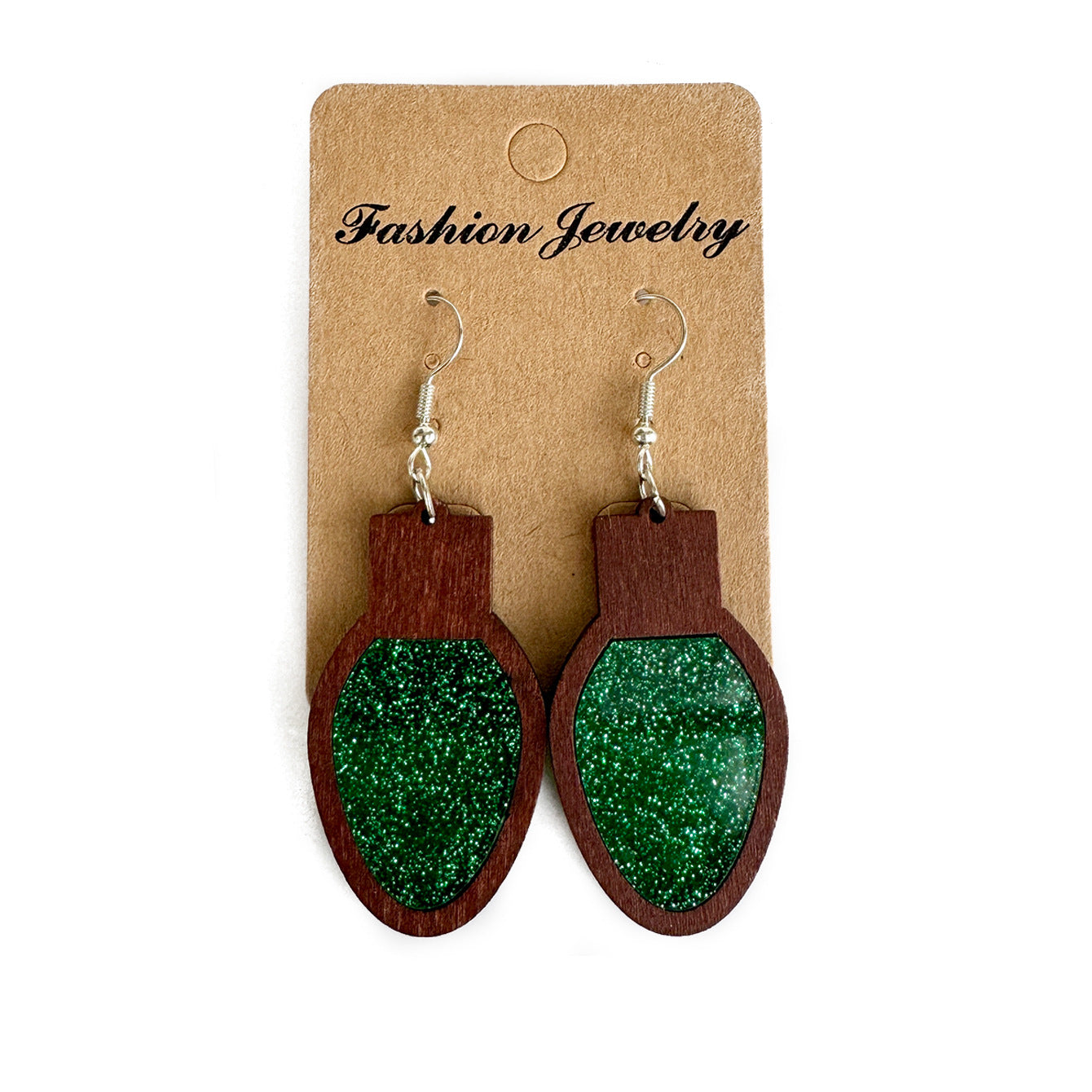 Cross Wood Acrylic Earrings - product image 5