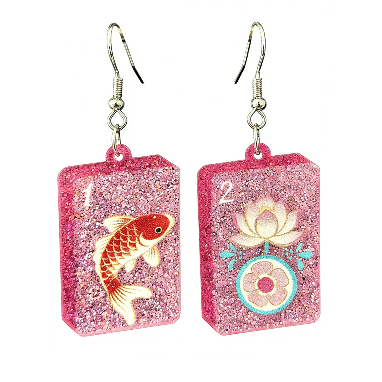 Sourced Jewelry: Popular Mahjong-themed Red Suit - Spades - and Clubs Fun - product image 5