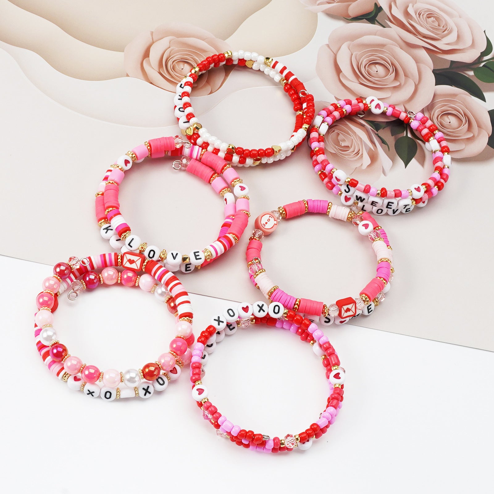 Heart Beaded Bracelet