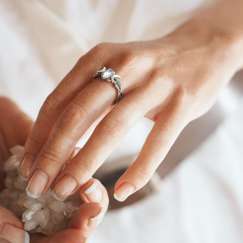 Boho Vintage Moon Ring for Women - product image 5