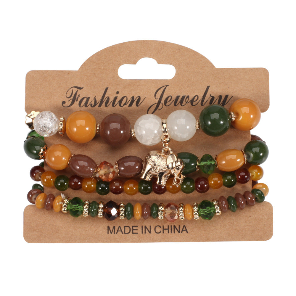 Boho Cross Beaded Necklace - product image 4