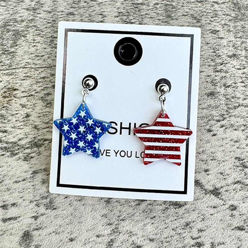 Flag Acrylic Earrings