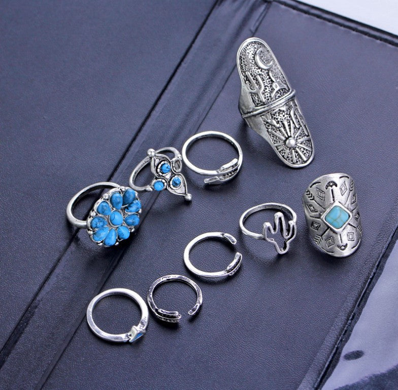 Boho Vintage Geometric Ring