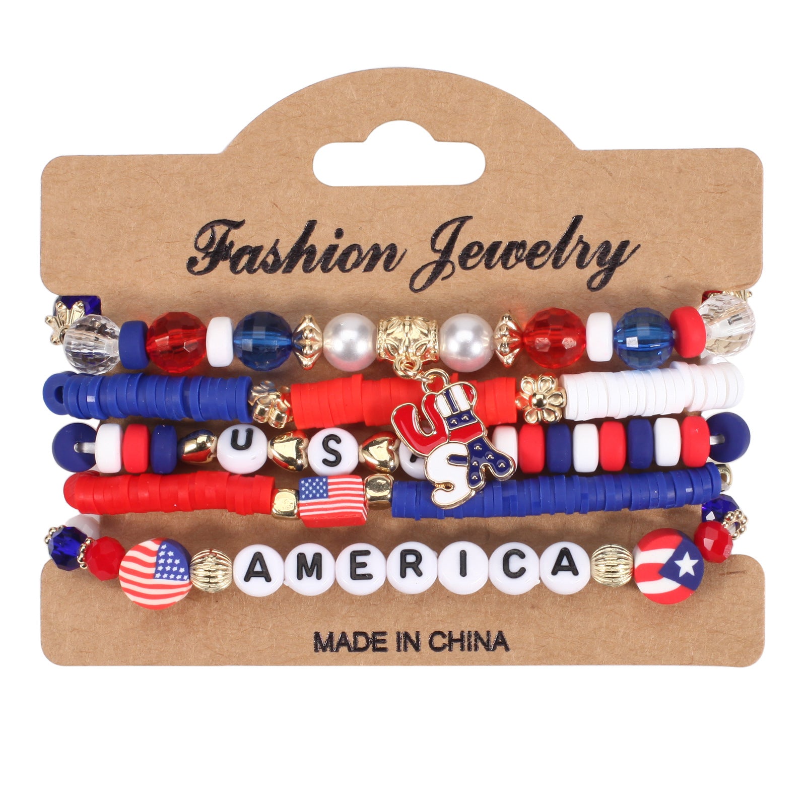Flag Beaded Crystal Bracelet - product image 10