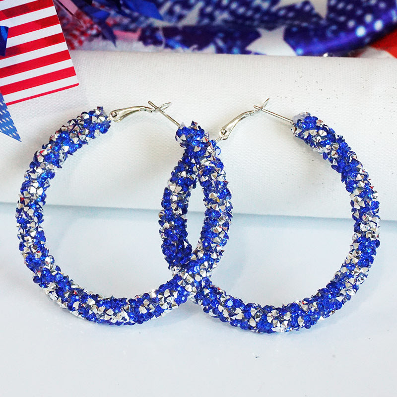 Cross Crystal Earrings