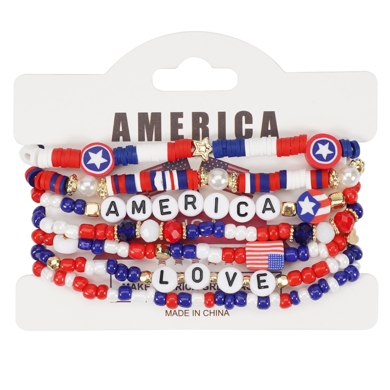 Flag Beaded Bracelet - product image 4