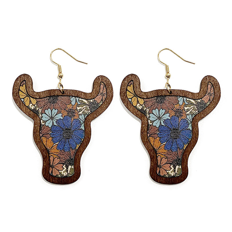 Western Floral Cross Earrings - product image 5