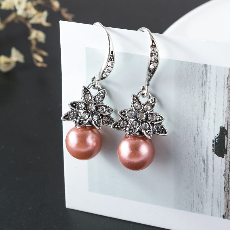 Vintage Floral Earrings for Women