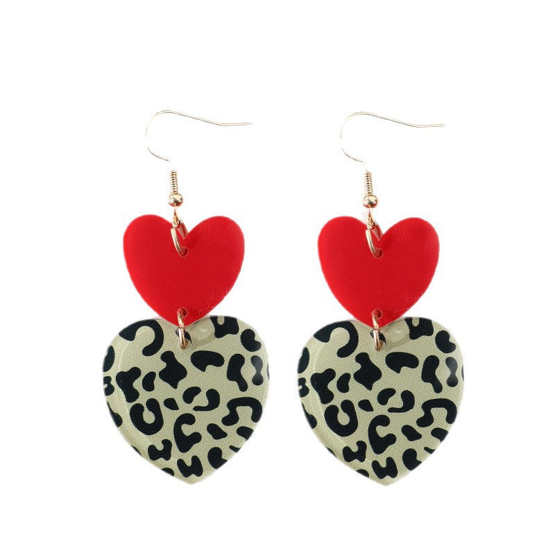 Vintage Heart Acrylic Earrings - product image 5