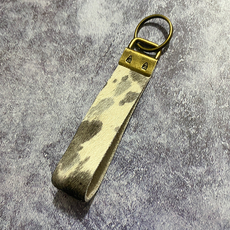Western Vintage Horse Cross Leather Keychain - product image 6