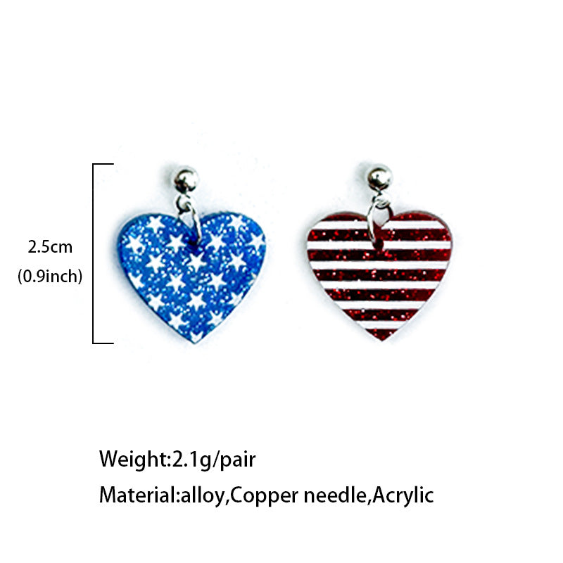 Flag Acrylic Earrings - product image 4