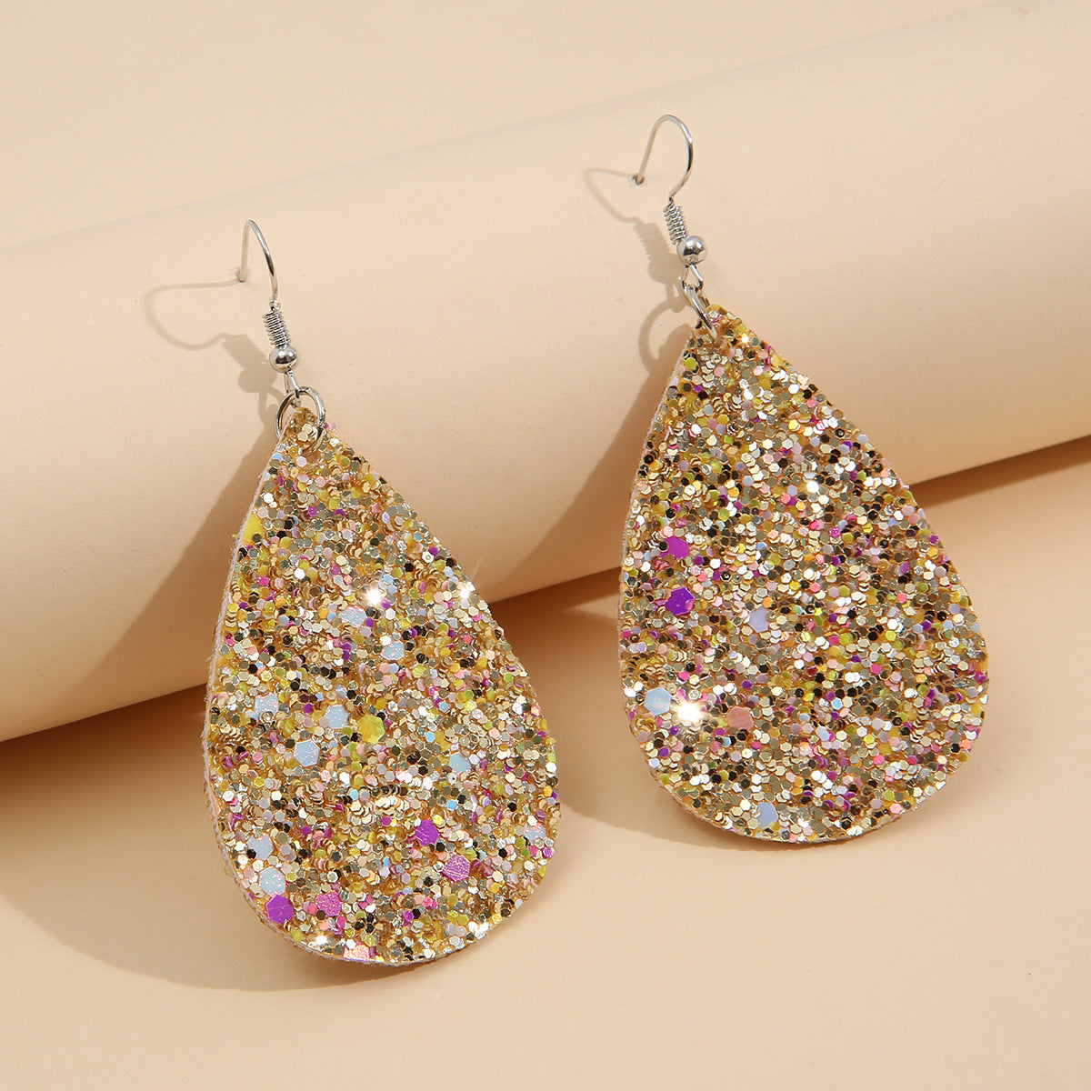 Cross Leather Earrings - product image 1