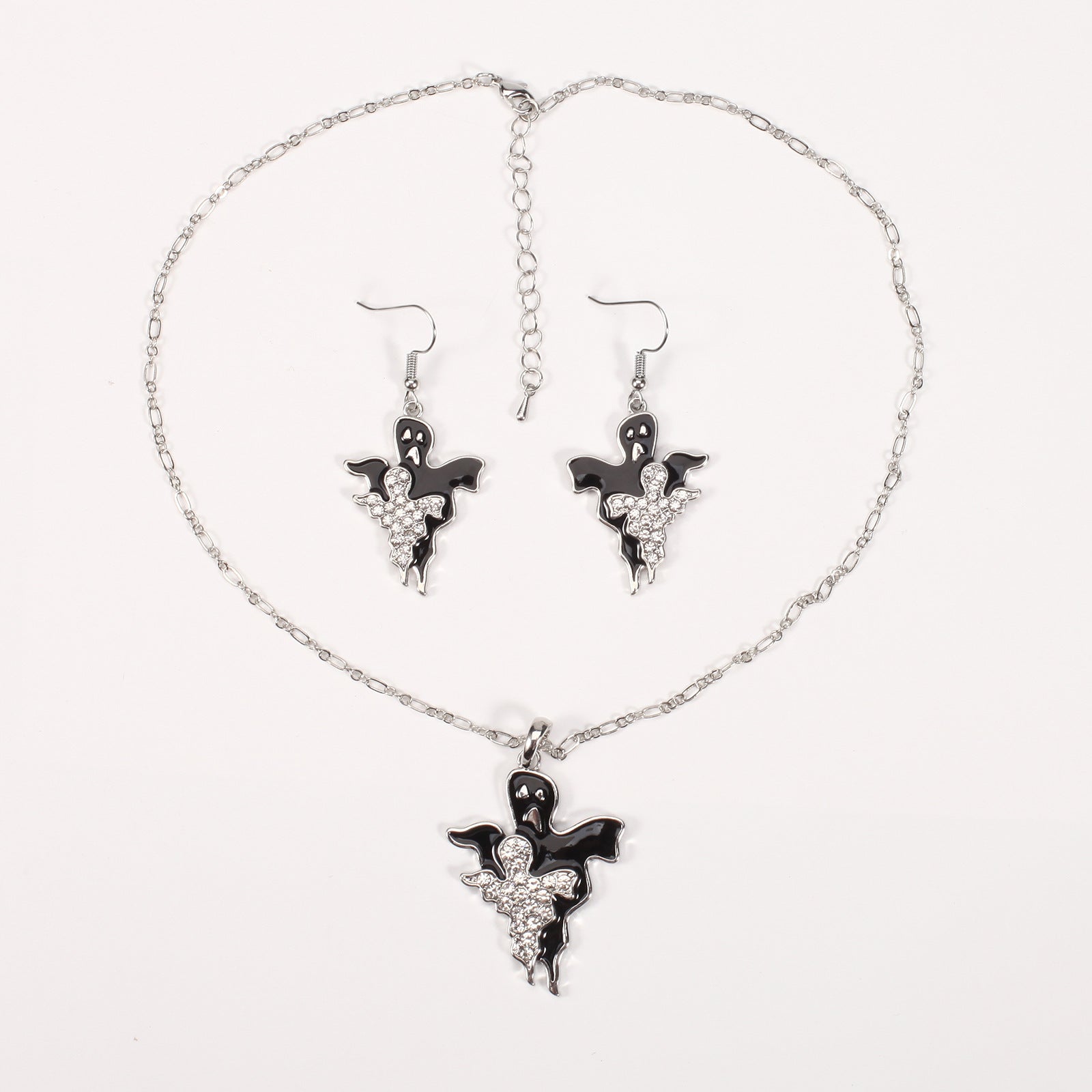 Halloween Necklace and Earring Set with Pumpkin - Screaming Skull - Ghost - - product image 28