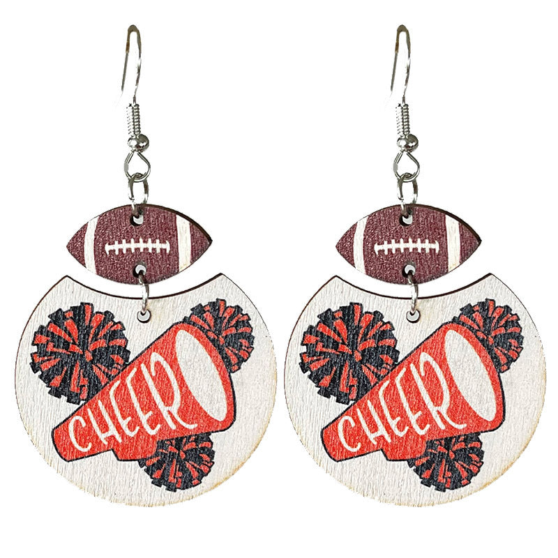 Geometric Cross Wood Earrings - product image 5