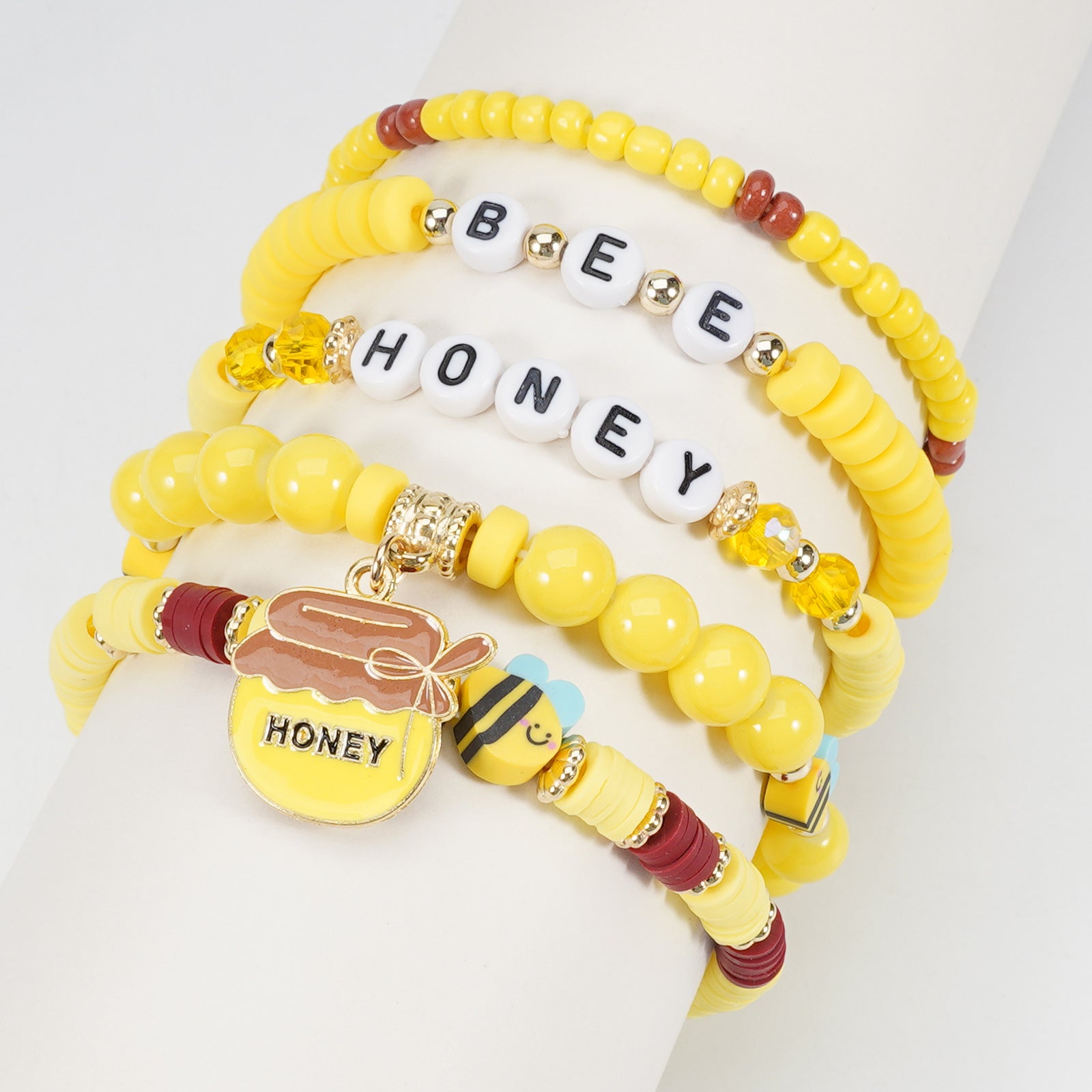 Floral Cross Bee Beaded Necklace - product image 25