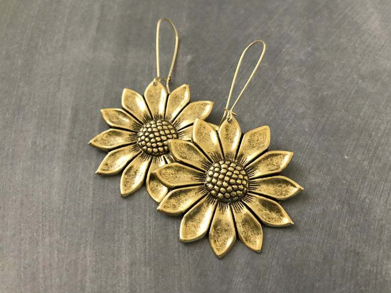 Vintage Floral Cross Earrings - product image 8