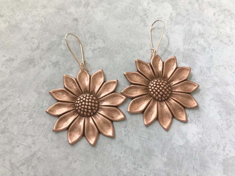 Vintage Floral Cross Earrings - product image 7
