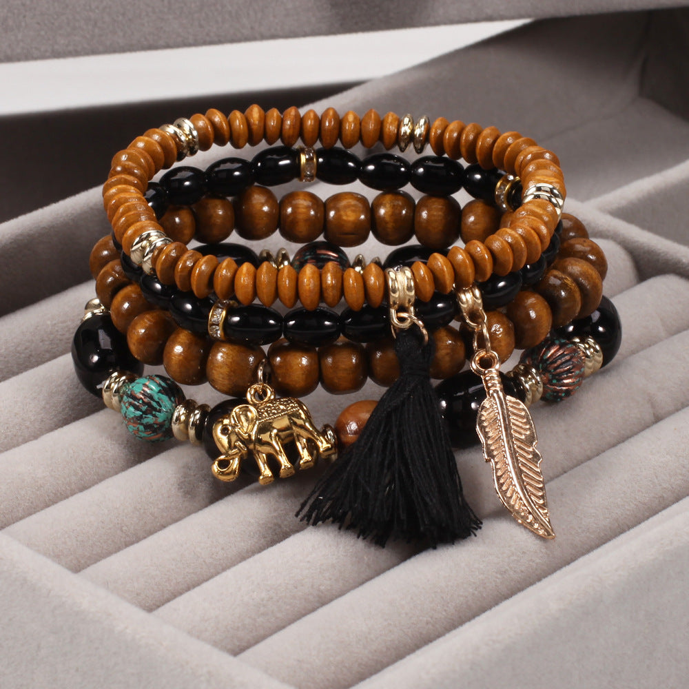 Boho Wood Beaded Necklace - product image 15