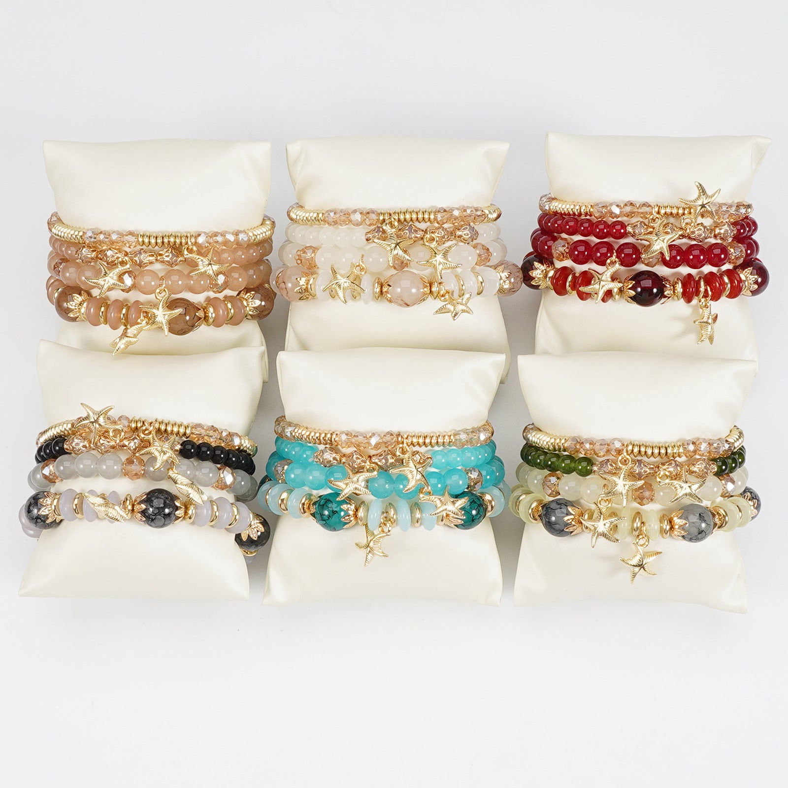 Boho Cross Beaded Crystal Necklace - product image 2