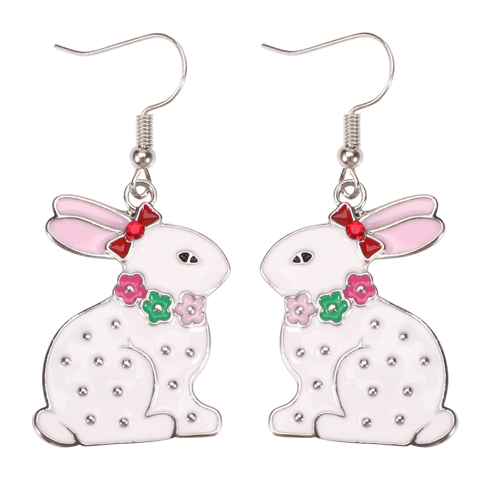 Easter Earrings Cartoon Cute Rabbit Easter Egg Carrot Earrings Spring Holiday - product image 3