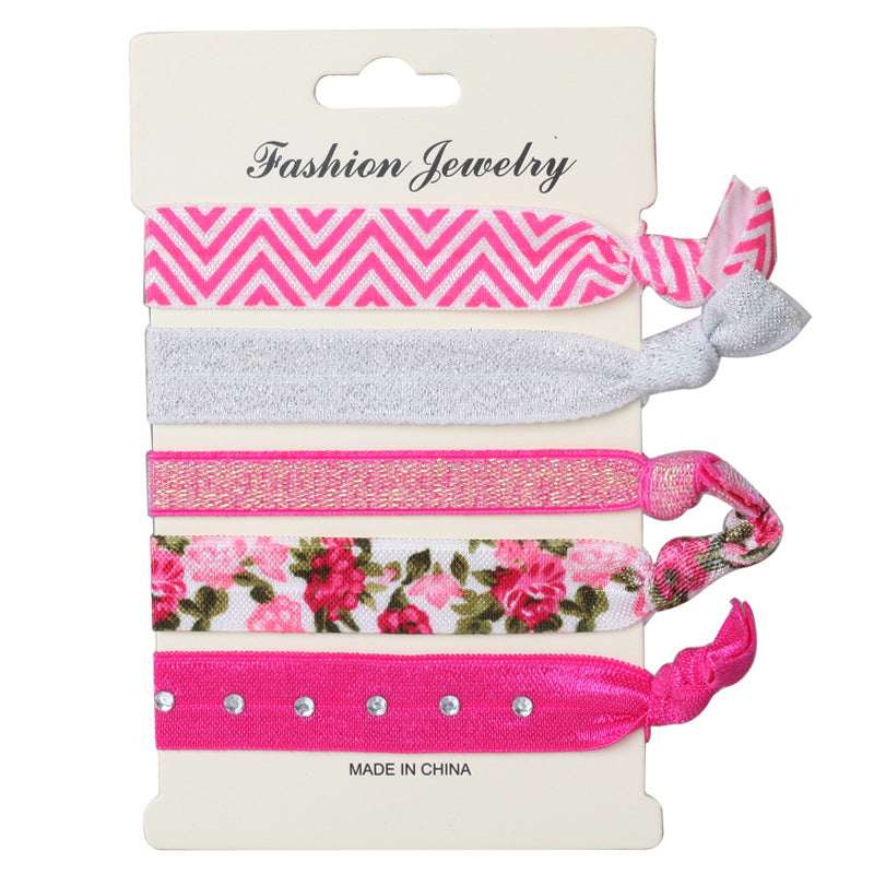 Korean Hair Ties Colorful Elastic Hairband Dual-purpose Wristband of Popular - product image 20