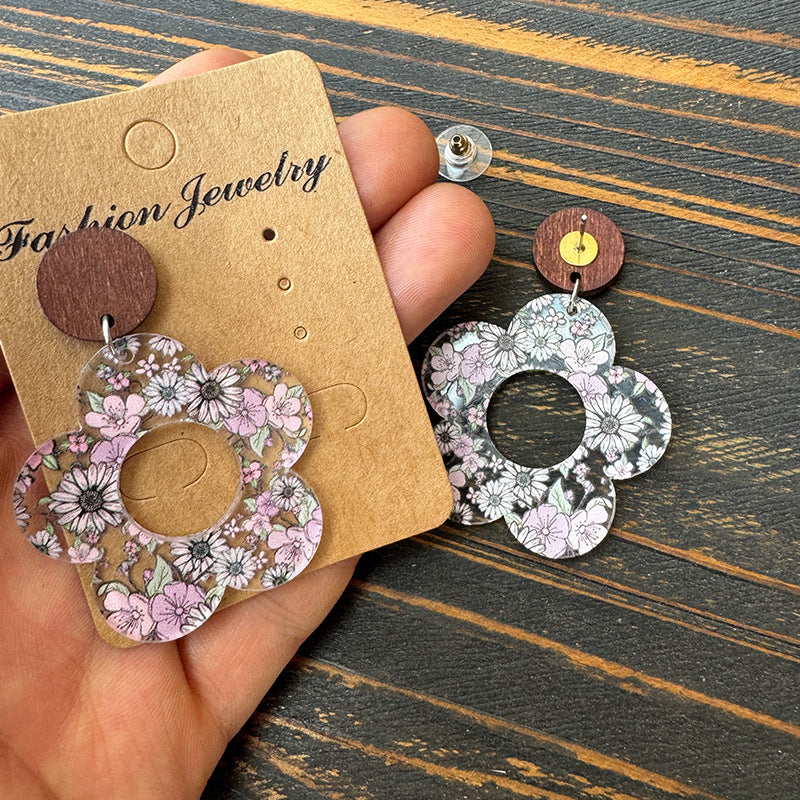 Floral Cross Earrings - product image 3