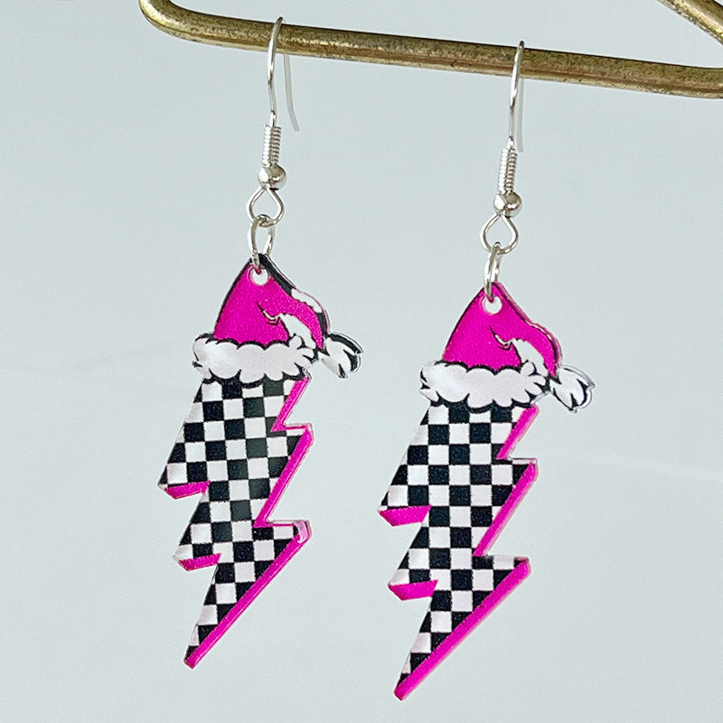 Vintage Cross Acrylic Earrings - product image 3