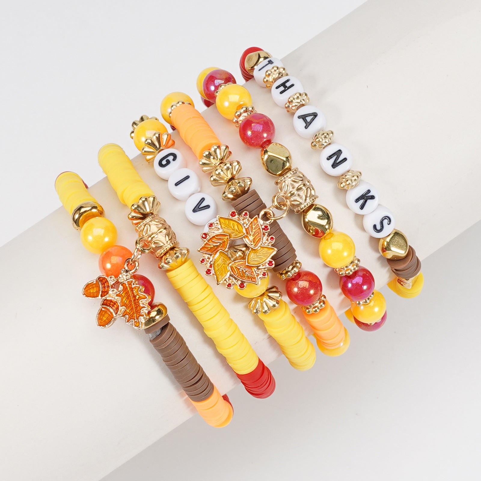 Thanksgiving Bracelet Autumn Maple Leaf Turkey Pumpkin Cartoon Cute Party - product image 24
