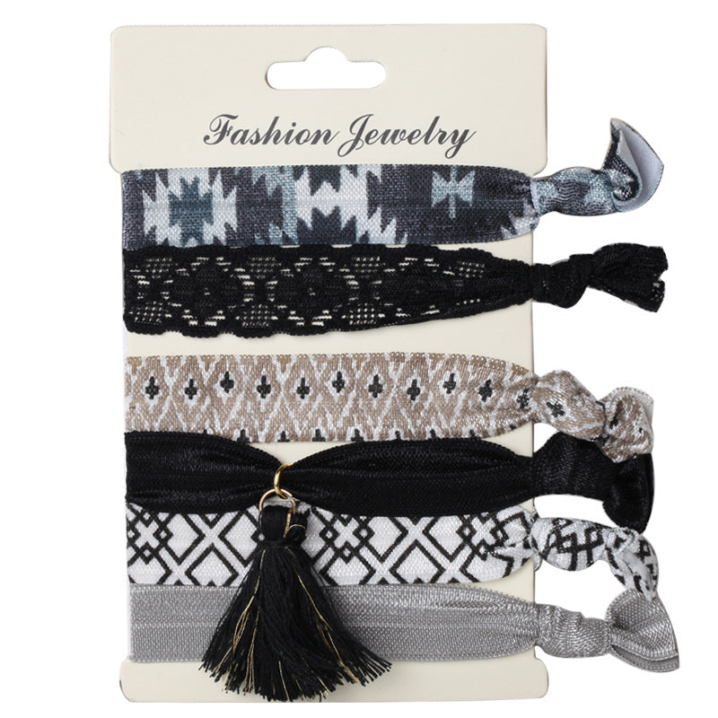 Korean Hair Ties Colorful Elastic Hairband Dual-purpose Wristband of Popular - product image 12