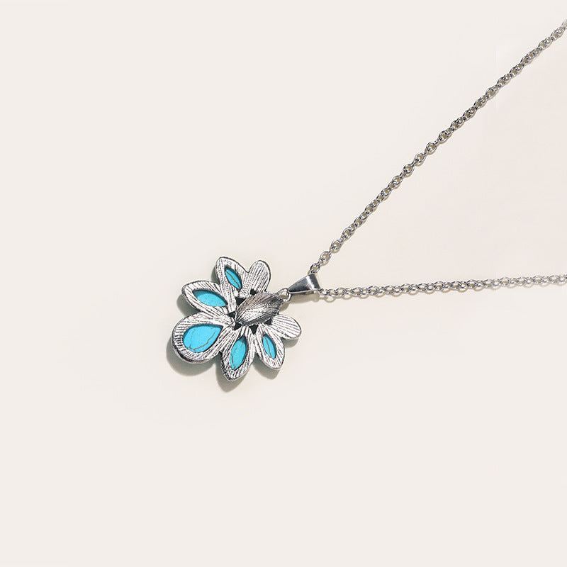 Turquoise Vintage Statement Cross Necklace - product image 3