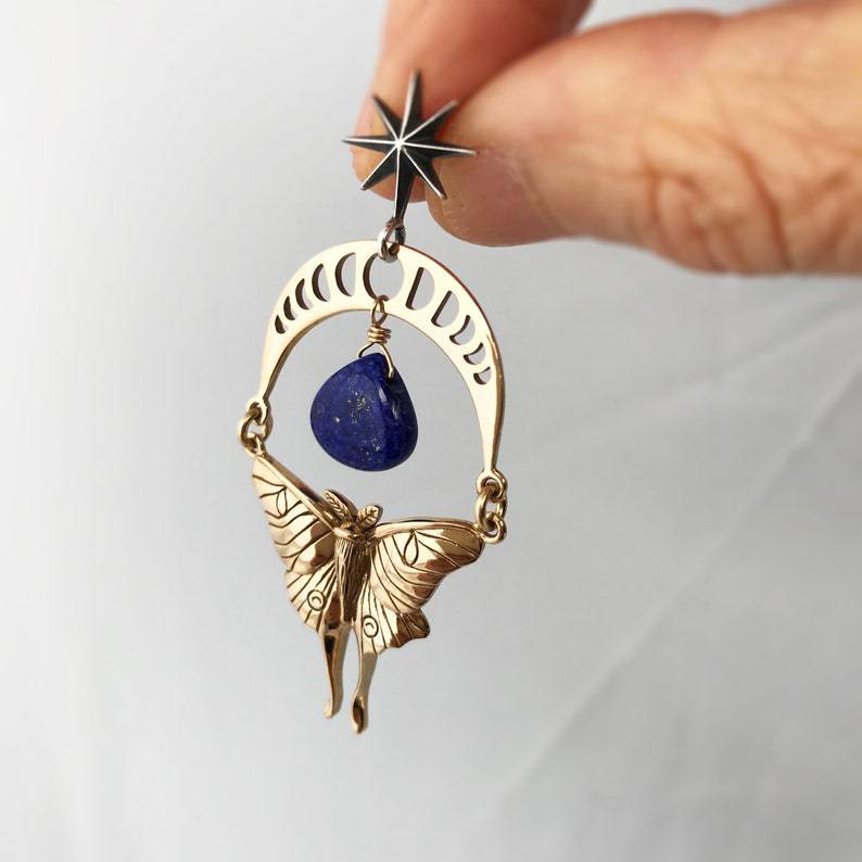 Vintage Statement Moon Earrings - product image 7