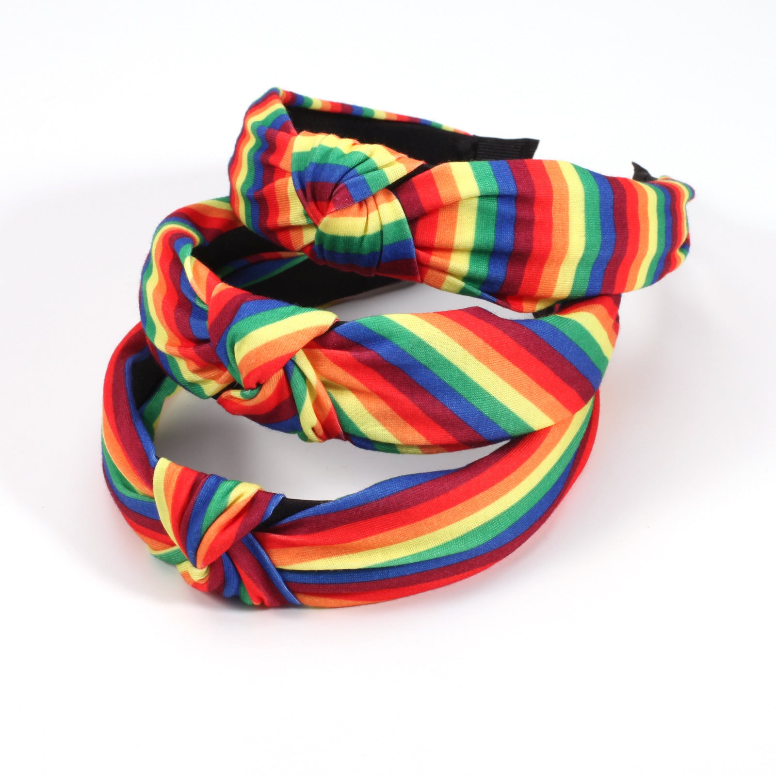 Rainbow Pattern Fabric Headband Knotted Printed Women's Headband Hair - product image 1