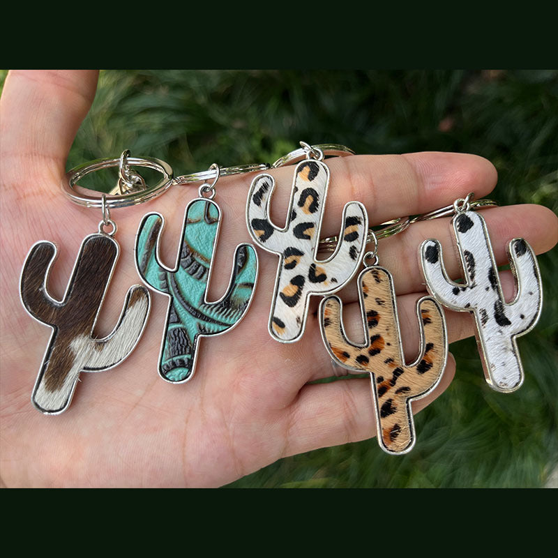 Western Vintage Cactus Cross Necklace
