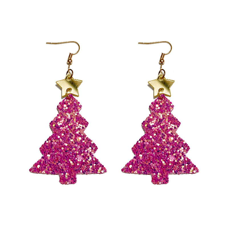 Leather Acrylic Earrings - product image 5