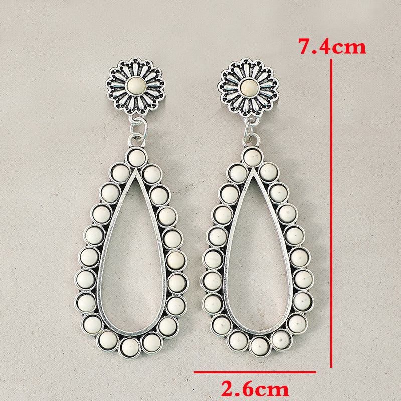 Western Turquoise Vintage Statement Earrings - product image 10