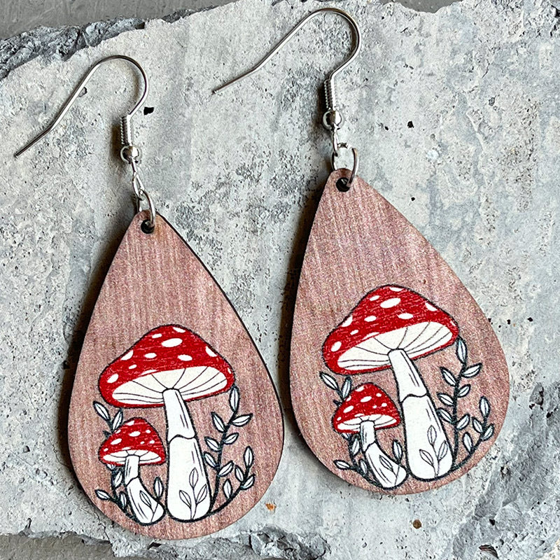 Boho Cross Wood Earrings - product image 7