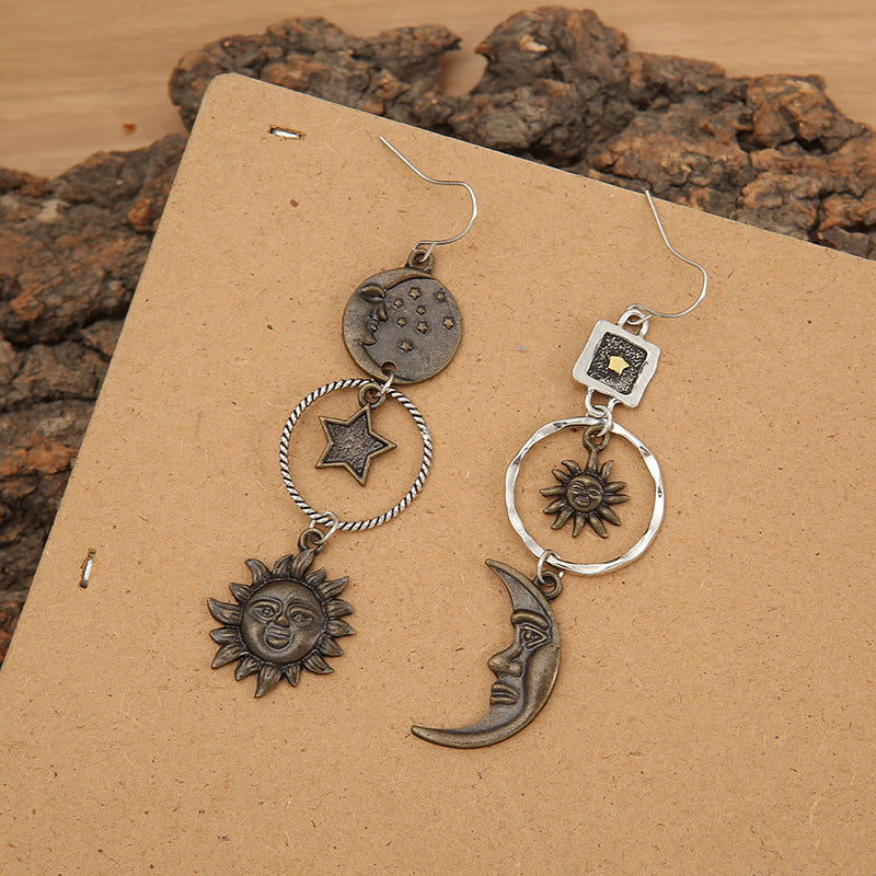 Vintage Moon Cross Earrings - product image 5
