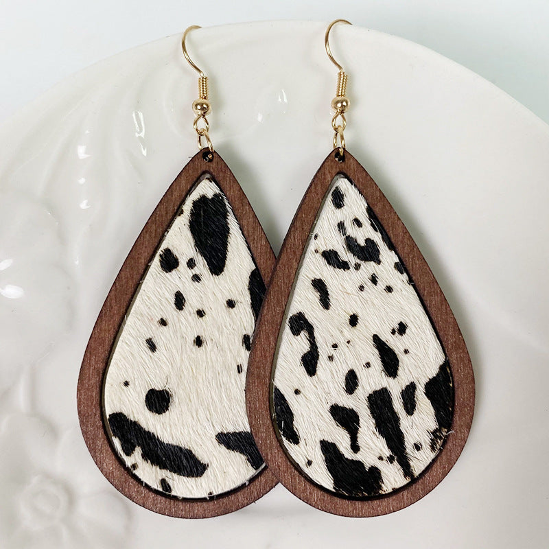 Boho Horse Leather Earrings - product image 7