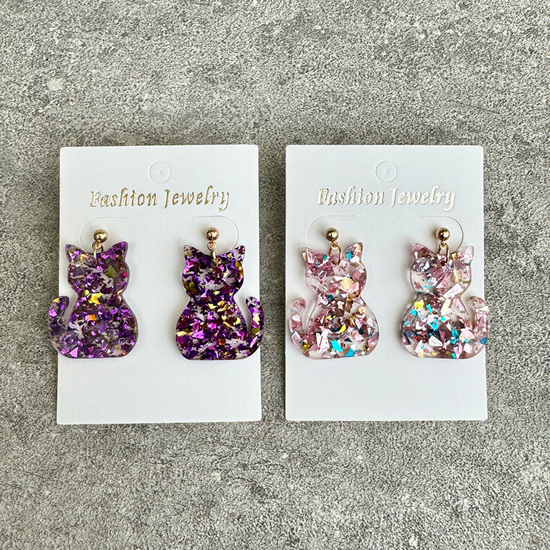 Cross Acrylic Earrings - product image 3