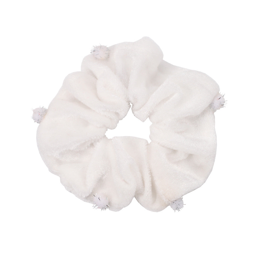 Christmas Velvet Scrunchies - Santa Claus and Deer Hair Ties - Korean Bun - product image 13
