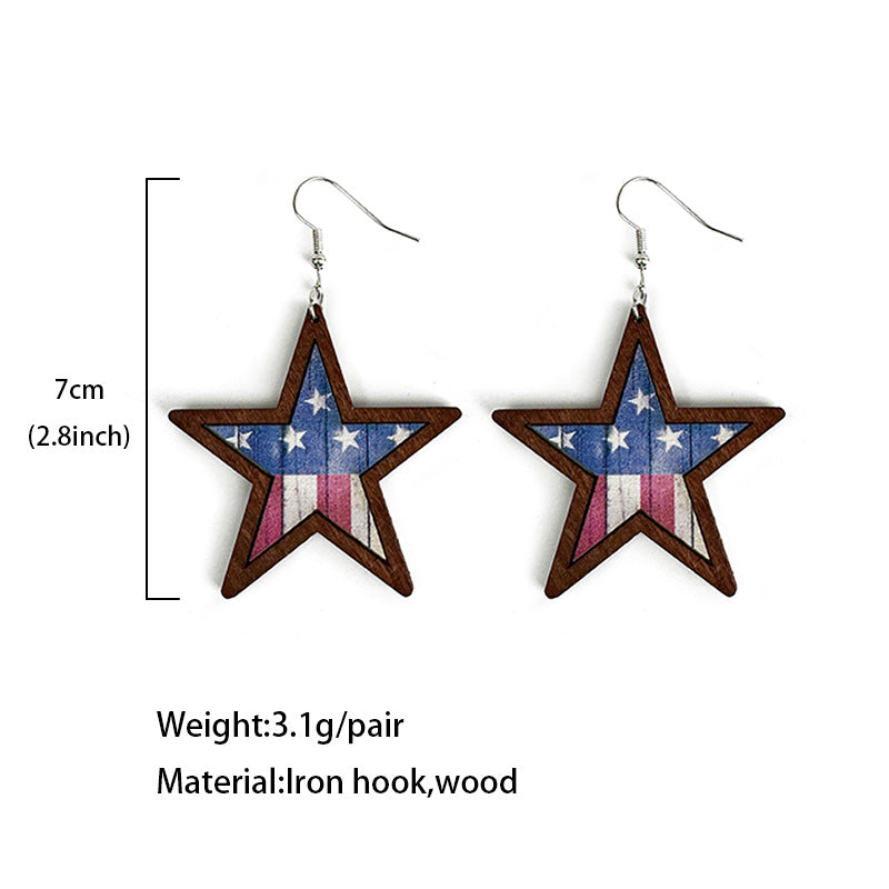 Western Cross Leather Earrings - product image 4
