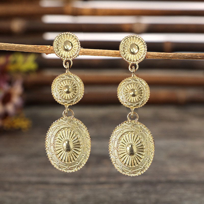 Boho Vintage Cross Earrings - product image 2