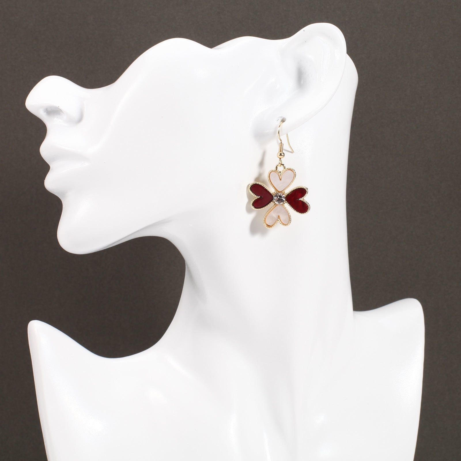 Heart Cross Crystal Earrings - product image 50