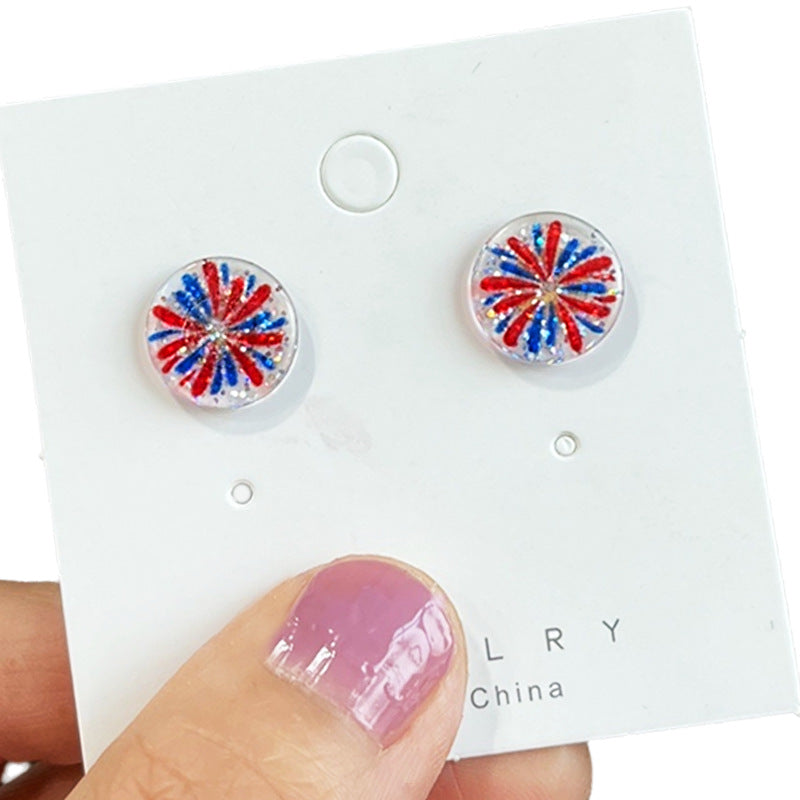 Supply Earrings for Independence Day - Small - Exquisite - Shiny - product image 12