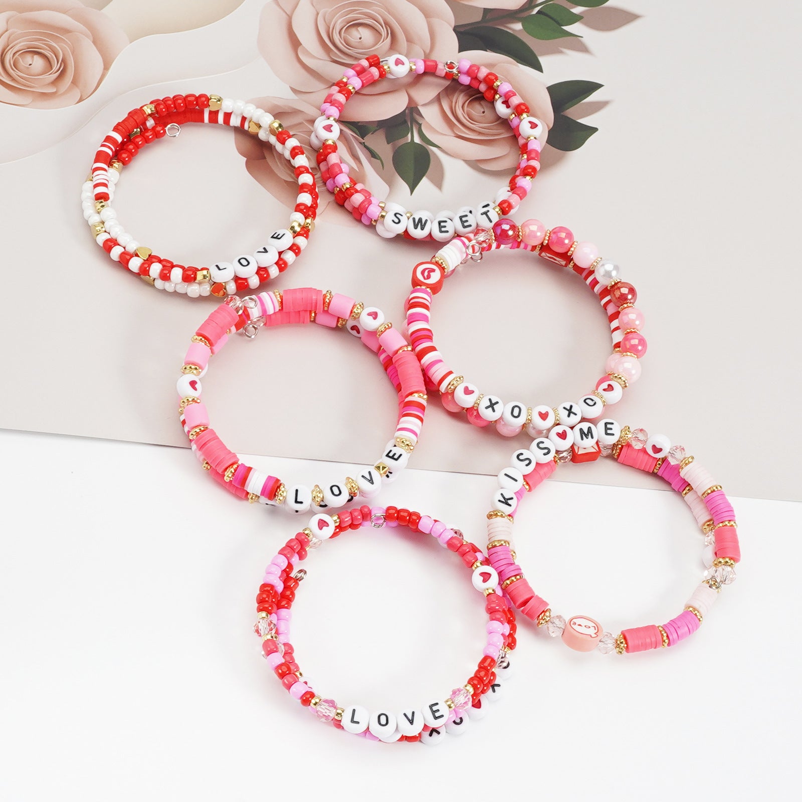 Heart Beaded Bracelet
